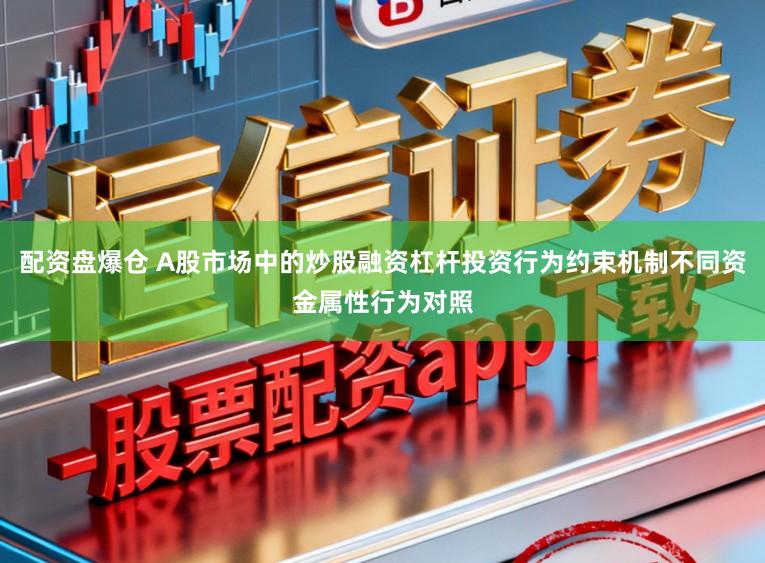 配资盘爆仓 A股市场中的炒股融资杠杆投资行为约束机制不同资金属性行为对照